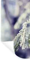 Muurstickers - Sticker Folie - Winter - Dennenboom - Sneeuw - Landelijk - 20x40 cm - Plakfolie - Muurstickers Kinderkamer - Zelfklevend Behang - Zelfklevend behangpapier - Stickerfolie