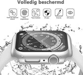 Hoesje Geschikt voor Apple Watch Zilver - watch case 42 mm - apple watch