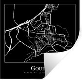 Stickers Stickers muraux - Gouda - Carte - Plan de la ville - Plan d'étage - 50x50 cm - Feuille adhésive