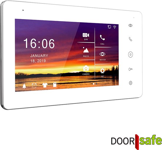 Doorsafe 7566 PRO - Professionele internet video deurbel met camera - FHD 2MP - 2 x 7" touchscherm - 32Gb SD-kaart - 2,4/5Ghz WiFi of Netwerkkabel — afbeelding 5
