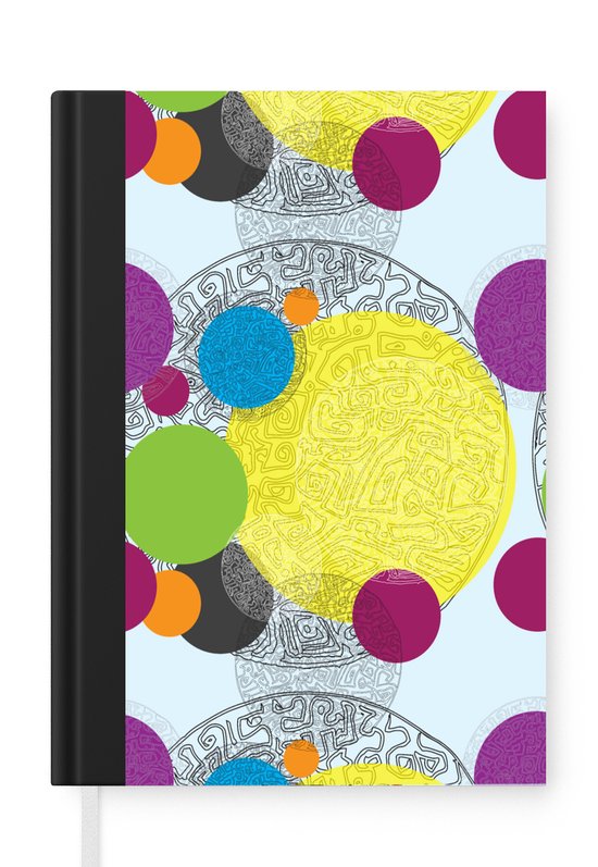 Notitieboek – Schrijfboek – Doolhof – Cirkels – Patronen – Notitieboekje – A5 formaat – Schrijfblok