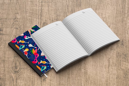 Carnet - Cahier - Carnaval - Brésil - Motifs - Carnet - Format A5 - Bloc-notes