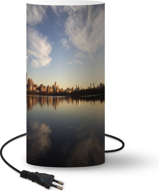 Lamp Central Park – Central Park-reservoir bij zonsondergang – 33 cm hoog – Ø16 cm – Inclusief LED lamp