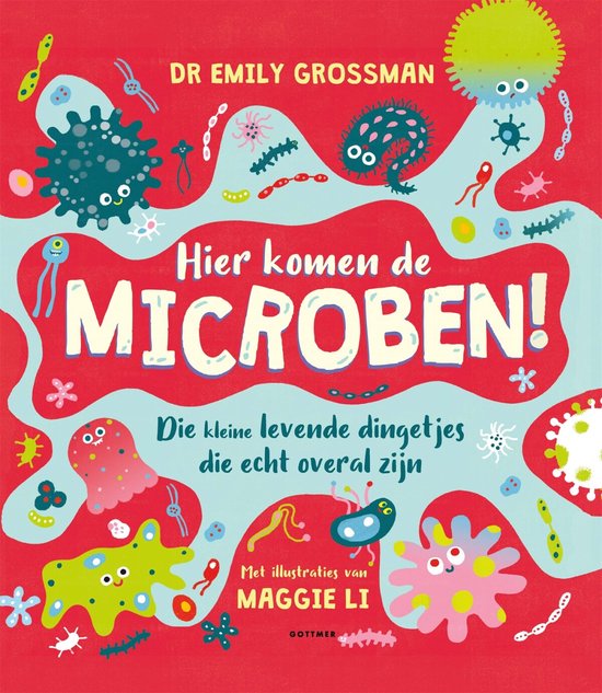 Boek cover Hier komen de microben! van Emily Grossman (Hardcover)