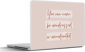 Laptop sticker - 15.6 inch - Quotes - Mode - Educated - Studeer - Studenten - 36x27,5cm - Laptopstickers - Laptop skin - Cover