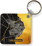 Sleutelhanger - Uitdeelcadeautjes - Plattegrond - Volendam - Goud - Kaart - Stadskaart - Plastic