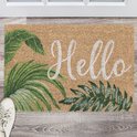 Kokos deurmat 'hello' met jungle vibes HIER kopen Kokos deurmat 'hello' met jungle vibes HIER kopen
