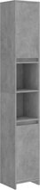 vidaXL-Badkamerkast-30x30x183,5-cm-bewerkt-hout-betongrijs