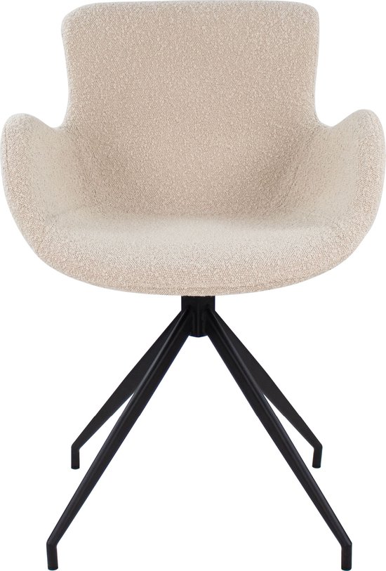 Kick draaistoel Novi - Bouclé - Beige