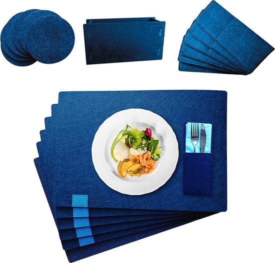 Set van placemats Tafel Decoratie Dineren Eetkamer Accessoires bol