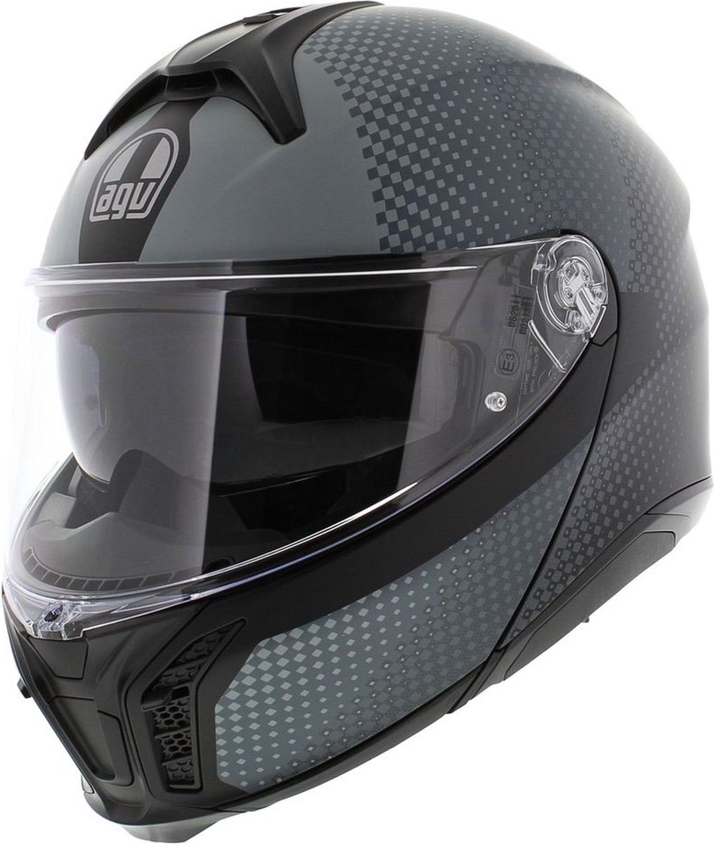 Agv Tourmodular E2206 Multi Mplk Textour Matt Black Grey 101 S - Maat S - Helm