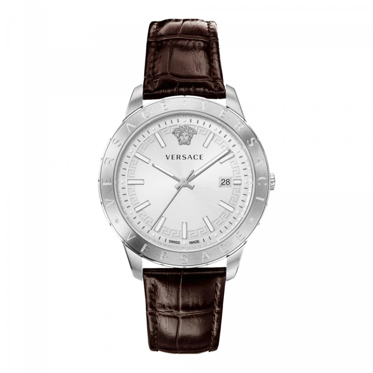 Versace VE2C00121 horloge mannen - Roestvrij Staal - zilver