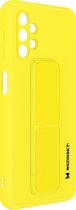 Wozinsky vouwbare magnetische steun Samsung Galaxy A32 5G silicone hoes geel