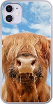 Coque iPhone 11 - Highlander écossais - Nuage - Animaux - Siliconen