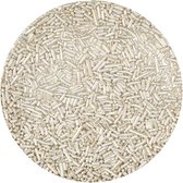 BrandNewCake® Sugar Strands Metallic Zilver 80gr - Sprinkels - Strooisels - Eetbare Taartdecoratie
