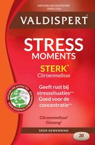 Valdispert Stress Moments Sterk - Citroenmelisse geeft rust bij stresssituaties* en Ginseng is goed voor de concentratie* - 20 tabletten