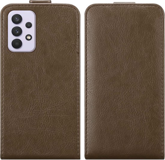 Coque Cadorabo pour Samsung Galaxy A33 5G en COFFEE BROWN - Coque de protection au design rabattable avec fermeture magnétique