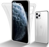 Cadorabo Hoesje geschikt voor Apple iPhone 11 PRO in TRANSPARANT - 360° Full Body Case Cover Beschermhoes Voor- en achterbescherming, all-round bescherming met displaybescherming