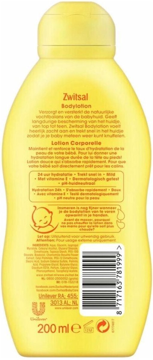 Voordeelverpakking: 6x Zwitsal Bodylotion - 200 ml van Zwitsal — afbeelding 3