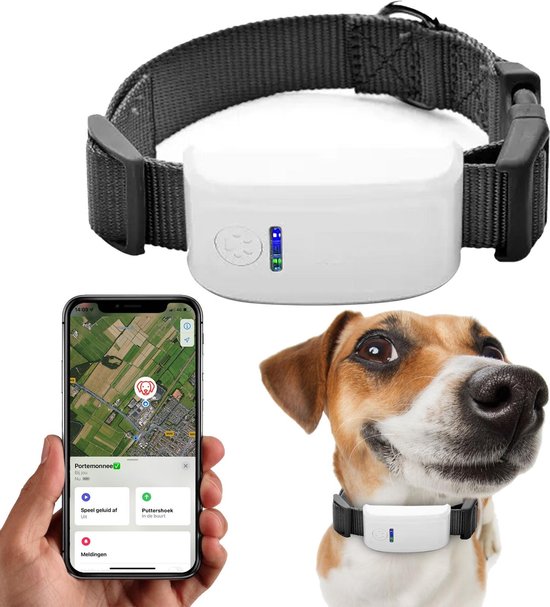 Nisha & Me® GPS Tracker - Huisdier Tracker- Waterdicht - Zwart - Kleine honden GPS tracker - Gratis APP - GPS Hond Kat