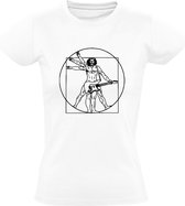 Da Vinci Gitarist Dames T-shirt | Muziek | Band | Rock and Roll | Festival | Hardrock | Gitaar | Electrische | Music | Shirt