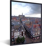 Fotolijst incl. Poster - Haarlem - Nederland - Lucht - 30x40 cm - Posterlijst