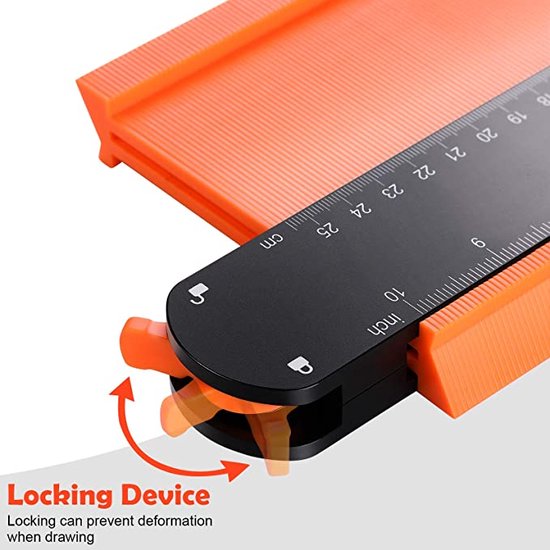 Toolland Contourmal | Toolland | 25 cm (Met vergrendeling) - Overig