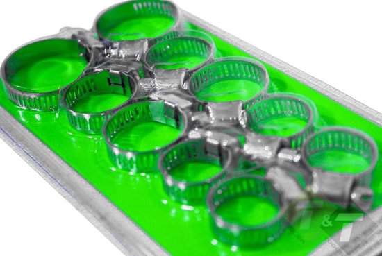 Slangklemmen set, 10 delig, 20, 25, 30mm, Benson van Benson — afbeelding 2
