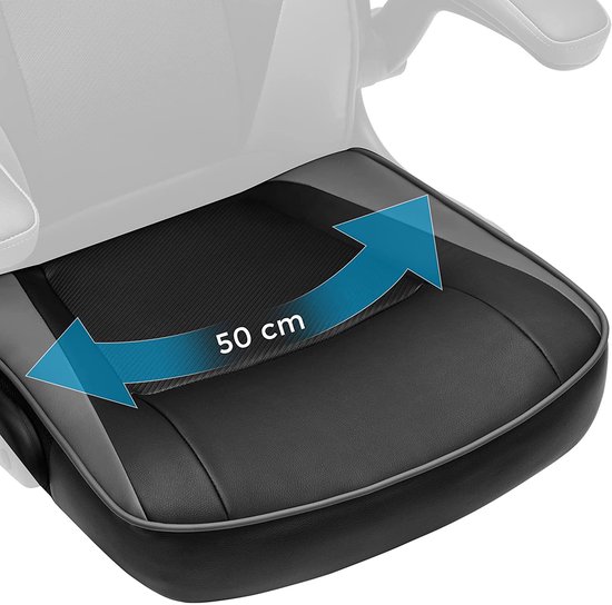 HOMCOM Ergonomische Bureaustoel Gamestoel Verstelbare Armleuning Schuimstof Pu Bruin 921 082
