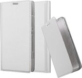 Cadorabo Hoesje geschikt voor Sony Xperia SP in CLASSY ZILVER - Beschermhoes met magnetische sluiting, standfunctie en kaartvakje Book Case Cover Etui