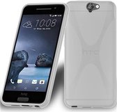 Cadorabo Hoesje geschikt voor HTC ONE A9 in SEMI-TRANSPARANT - Beschermhoes gemaakt van flexibel TPU silicone Case Cover