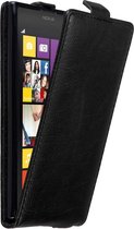 Cadorabo Hoesje geschikt voor Nokia Lumia 1020 in ZWARTE NACHT - Beschermhoes in flip design Case Cover met magnetische sluiting