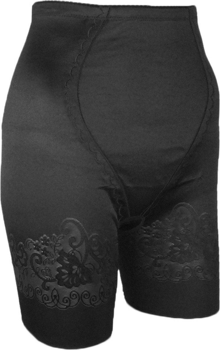 J&C corrigerende dames boxershort met kant - Shapewear kanten short - Zwart /