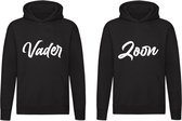 Vader & Zoon 2 Prachtige Hoodie's | Man | Vaderdag | Maat | Beste Vriend | Kind | Dames | Heren | Kinder | Trui | Capuchon