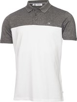 Calvin Klein Golf Heren Colour Block Polo Shirt Charcoal/White