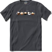 Coffee Lover | Koffie - Coffee - Katten - T-Shirt - Unisex - Mouse Grey - Maat M