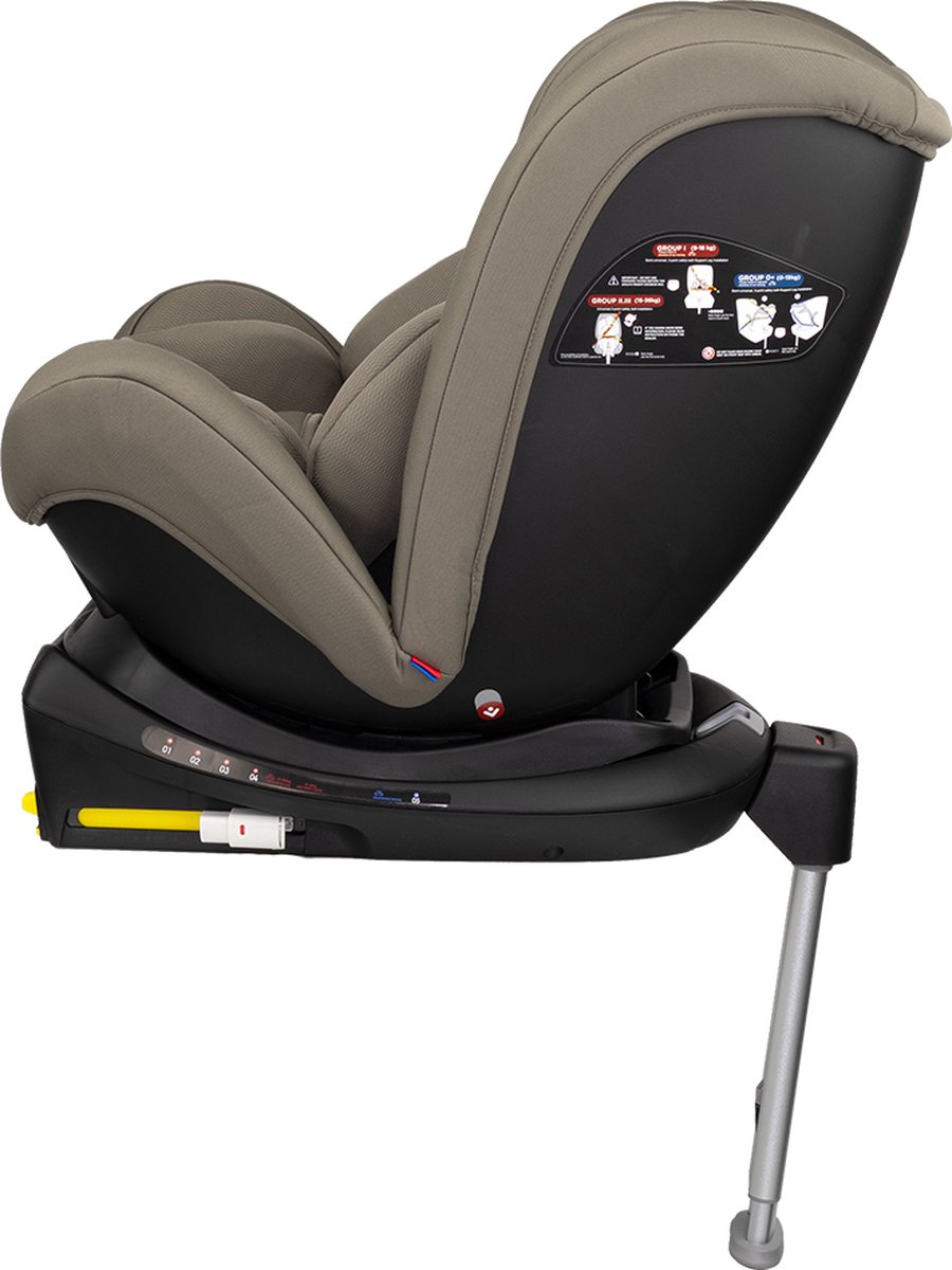 Autostoel Novi Baby® David Premium 0-1-2-3 Isofix 360° Rotation Dark Taupe