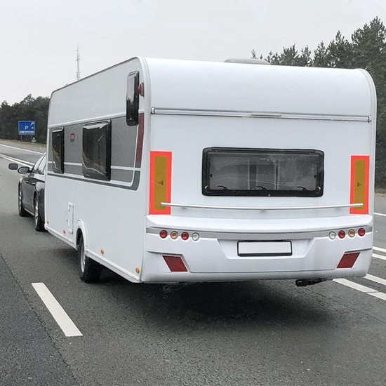 ProPlus Markeringsticker caravan - reflecterend geel - 56 x 20 cm - set van 2 van ProPlus — afbeelding 2