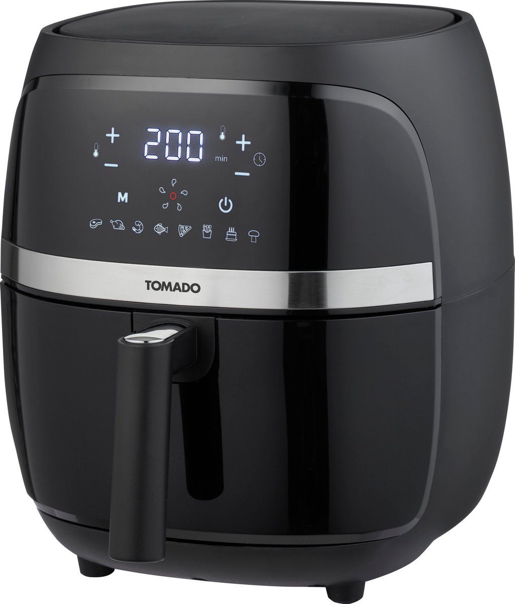 Tomado TAF3202B - Airfryer - Heteluchtfriteuse - 3,2 liter inhoud - Digitaal display - 500 gr friet - PFAS vrij - Beste Koop - Aug & nov 2024 — afbeelding 4