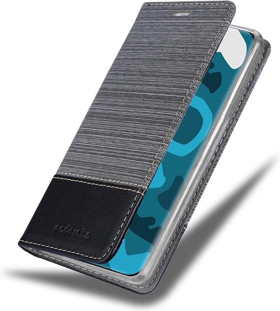 Cadorabo Hoesje geschikt voor Huawei P40 PRO / P40 PRO+ in GRIJS ZWART - Beschermhoes met magnetische sluiting, standfunctie en kaartvakje Book Case Cover Etui