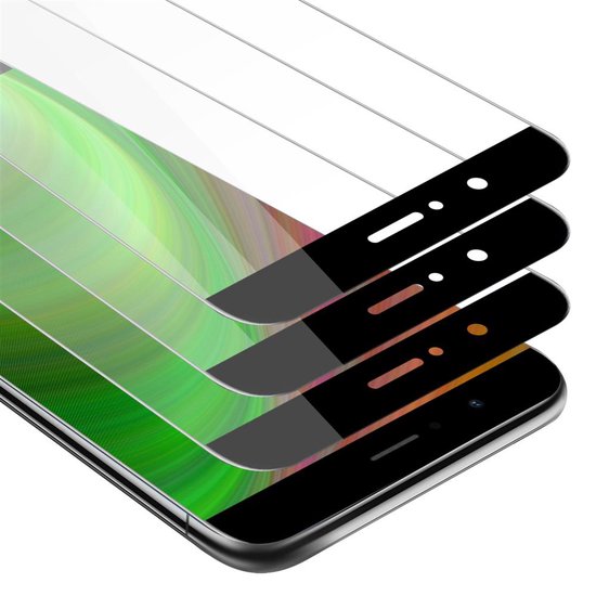 Cadorabo 3x Protecteur d'écran pour Honor V9 Film de protection plein écran Armor Film en TRANSPARENT avec NOIR - Verre de protection d'écran trempé (trempé) en dureté 9H avec 3D Touch