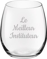 Drinkglas gegraveerd - 39cl - Le Meilleur Instituteur