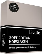 Livello Hoeslaken Soft Cotton Stone 90x200