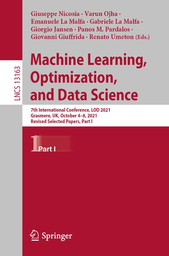 Lecture Notes in Computer Science13163- Machine Learning, Op ... - cover