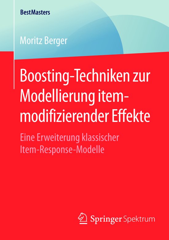 Boosting Techniken zur Modellierung itemmodifizierender Effe ... - cover