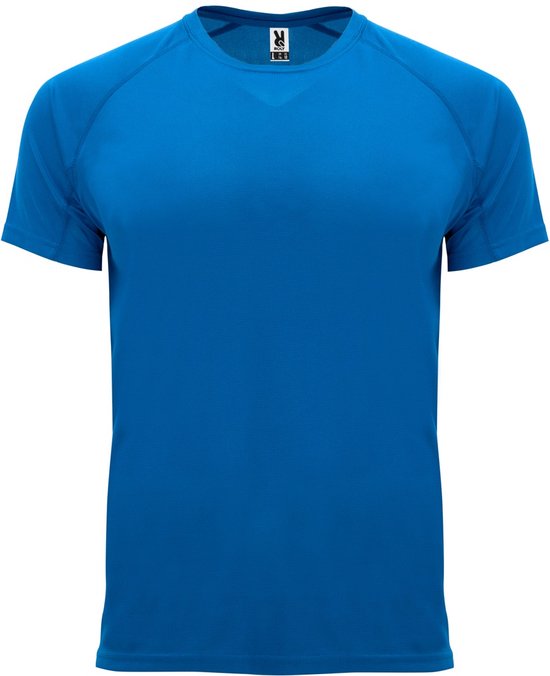 Kobaltblauw unisex sportshirt korte mouwen Bahrain merk Roly maat XXL