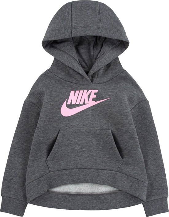 NIKE KIDS Club Fleece High Low Sweatshirt Kinderen - Carbon Heather - 4-5 jaren