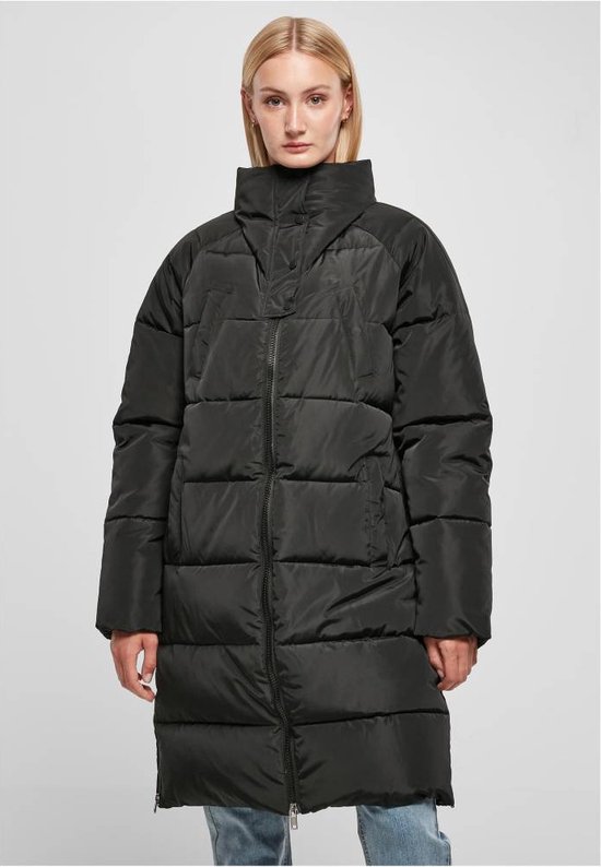Urban Classics Heren winterjas Mens Long Puffer Coat, lange winterjas voor mannen, pufferjas in regular fit, maten S - 5XL, magnet, 5XL