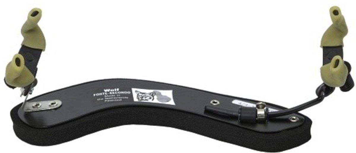 Wolf Forte Secondo Violin Shoulder Rest 4/4-3/4 (Black) - Schoudersteun