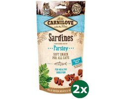 Carnilove soft snack sardines / peterselie 2x 50 gr